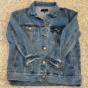 Missguided oversized denim jacket